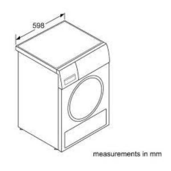 Máy sấy quần áo Bosch WTW85561BY 5 Kích thước của Máy sấy quần áo Bosch WTW85561BY