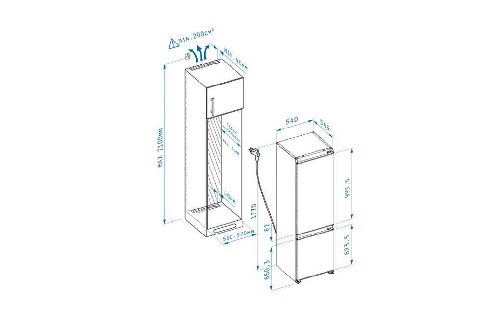 Tủ lạnh âm tủ PYRAMIS – FREEZER BBI177 6 Tủ lạnh âm tủ PYRAMIS – FREEZER BBI177 - Ảnh 4