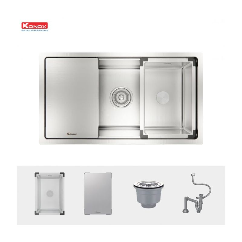 Chậu rửa bát Konox Workstation Sink KN8146SU Dekor 4 Chậu rửa bát Konox Workstation Sink KN8146SU Dekor