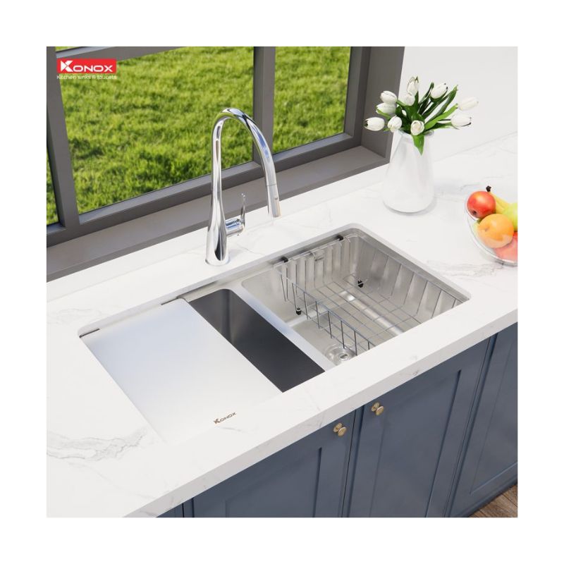 Chậu rửa bát Konox Workstation Sink KN8646DU Dekor 5 Chậu rửa bát Konox Workstation Sink KN8646DU Dekor