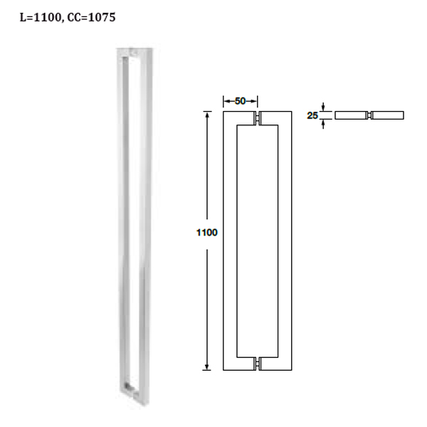Tay nắm kéo đẩy Hafele 1100mm 903.02.000 3 Tay nắm kéo đẩy Hafele 1100mm 903.02.000