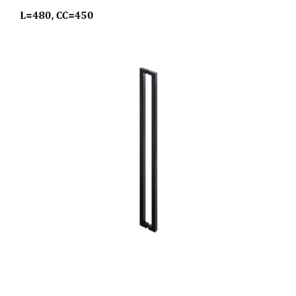 Tay nắm kéo vuông 475mm Hafele 903.08.501 3 Tay nắm kéo vuông 475mm Hafele 903.08.501