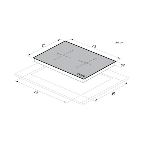 Bếp từ Spelier SPM 998I plus 7 Kích thước bếp từ Spelier SPM 998Iplus
