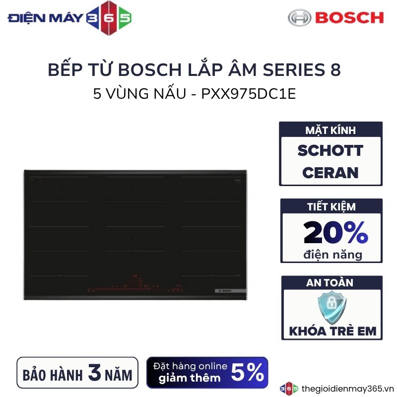 Bếp từ Bosch PXX975DC1E 3 Bếp từ Bosch PXX975DC1E
