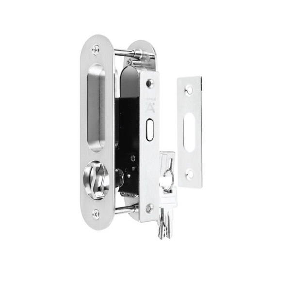 Bộ khóa tay nắm cửa trượt gỗ Hafele 499.65.105 4 Bộ khóa tay nắm cửa trượt gỗ Hafele 499.65.105