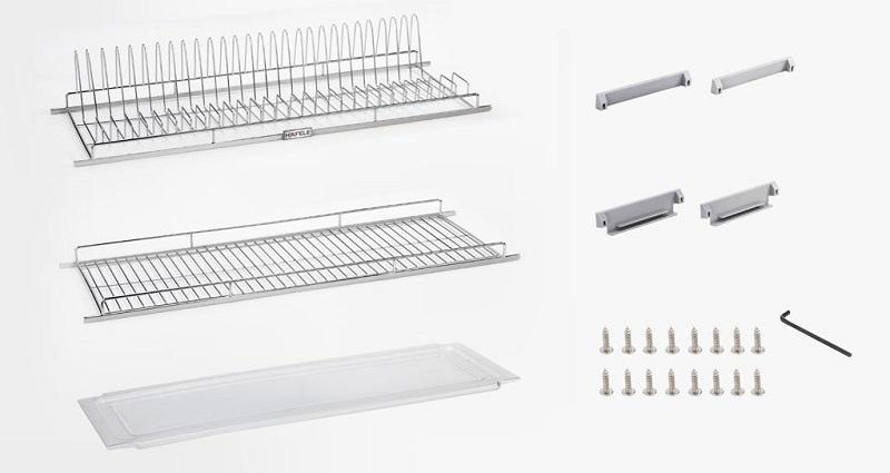 Giá úp bát đĩa Hafele 544.06.026 inox 304 cho tủ rộng 800mm 4 Giá úp bát đĩa Hafele 544.06.026 inox 304 cho tủ rộng 800mm