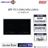 Bếp từ đôi Lorca LCI 816 PLUS lắp âm 1 LCI 816PLUS