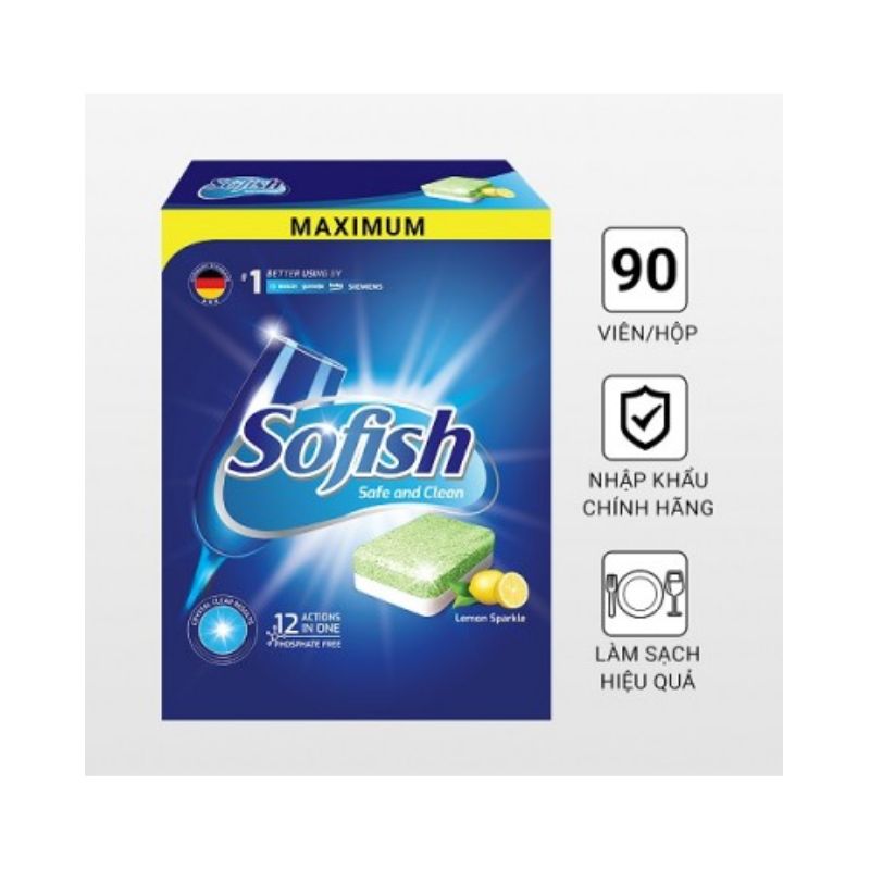 Viên rửa bát Sofish maximum 90 viên 2 Viên rửa bát Sofish maximum 90 viên