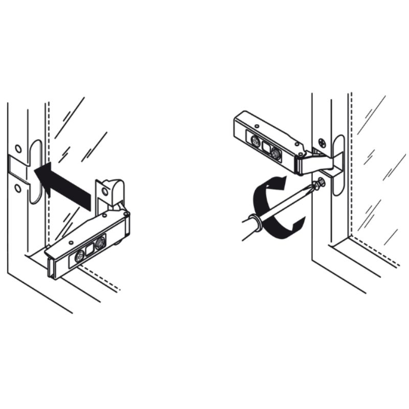 Bản Lề Metalla SM 110º Trùm Ngoài Hafele 315.26.710 5 Hướng dẫn lắp bản Lề Metalla SM 110º Trùm Ngoài Hafele 315.26.710