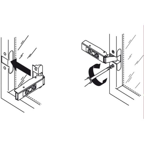 Bản Lề Metalla SM 110º Lọt Lòng Hafele 315.26.712 9 Hướng dẫn lắp đặt bản Lề Metalla SM 110º Lọt Lòng Hafele 315.26.712
