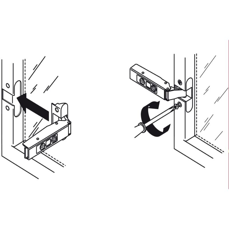 Bản Lề Metalla SM 110º Lọt Lòng Hafele 315.26.712 6 Hướng dẫn lắp đặt bản Lề Metalla SM 110º Lọt Lòng Hafele 315.26.712