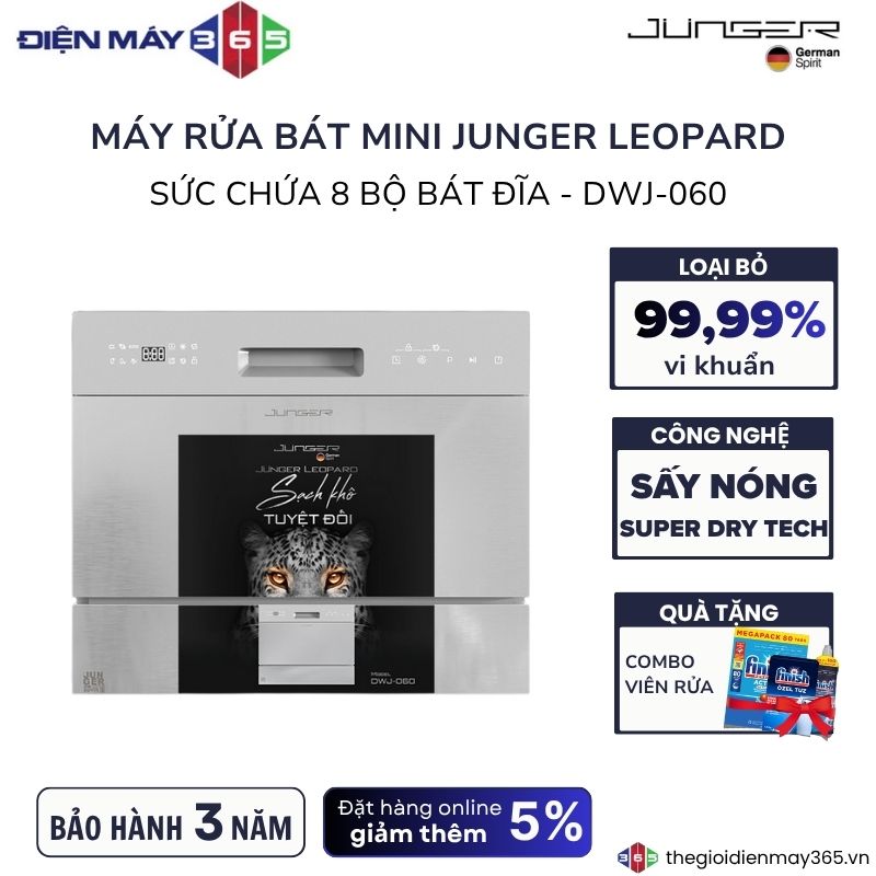 Máy rửa bát mini Junger Model DWJ-060 3 Máy rửa bát mini Junger Model DWJ-060