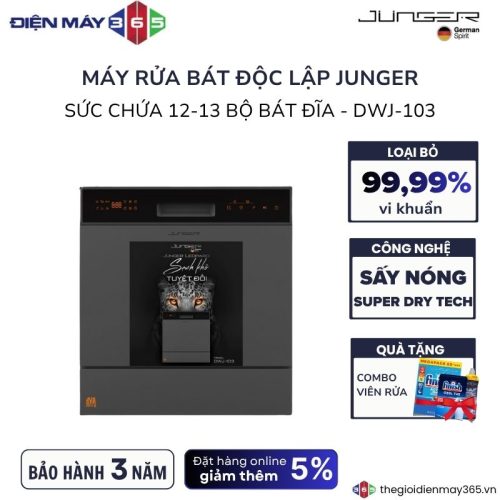 Máy rửa bát độc lập Junger Leopard DWJ-103