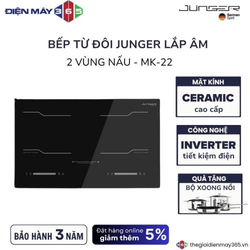 Bếp từ đôi Junger MK-22 lắp âm