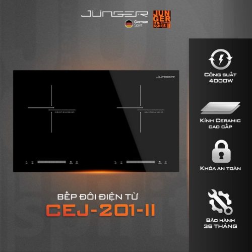 Bếp từ đôi Junger CEJ-201-II lắp âm 10 Hình ảnh bếp từ đôi Junger CEJ-201-II lắp âm