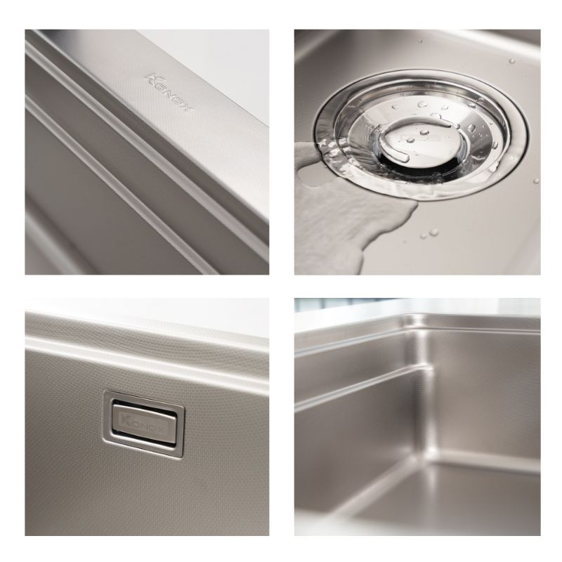 Chậu rửa bát inox 1 hố Konox Workstation Sink KN8048TS Dekor 7 Chi tiết chậu rửa bát inox 1 hố Konox Workstation Sink KN8048TS Dekor