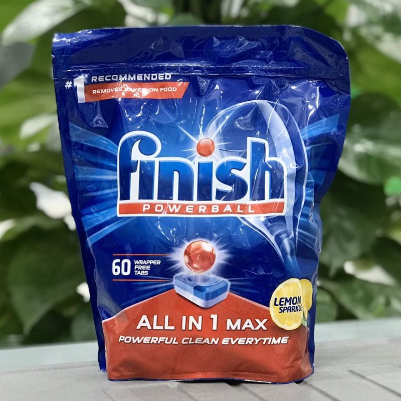 Viên rửa bát Finish Quantum túi 64 viên 5 Ảnh thực tế viên rửa bát Finish Quantum túi 64 viên