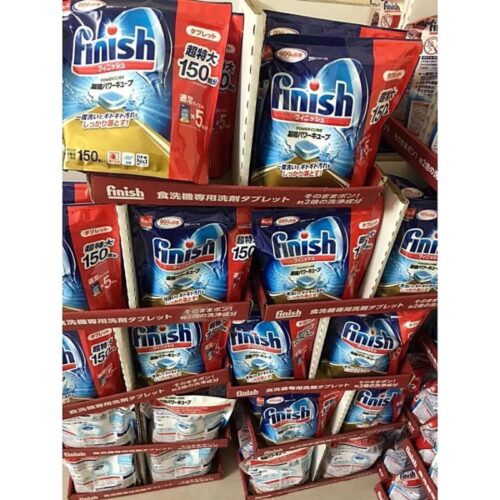 Viên rửa bát Finish Nhật túi 150 viên 13 Ảnh trên kệ viên rửa bát Finish Nhật túi 150 viên