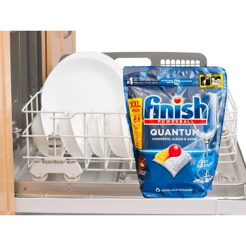 Viên rửa bát Finish Quantum túi 64 viên 6 Ảnh viên rửa bát Finish Quantum túi 64 viên
