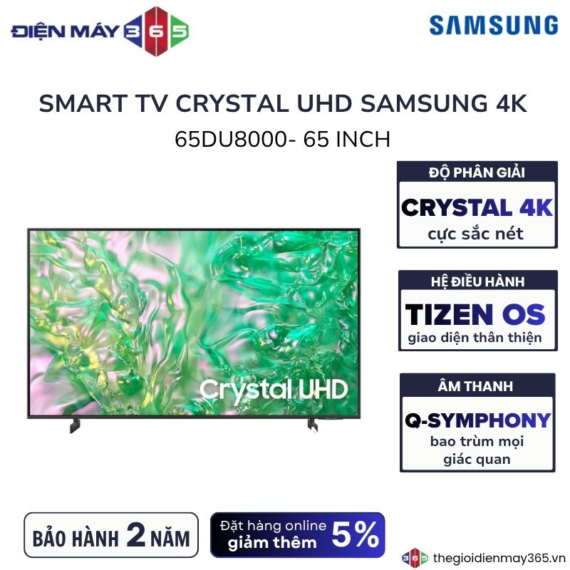 Smart Tivi Samsung 4K 65 Inch UA65DU8000 3 Smart Tivi Samsung 4K 65 Inch UA65DU8000