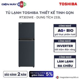 Tủ Lạnh 2 cánh Inverter 233 Lít Toshiba GR-RT303WE-PMV(52)