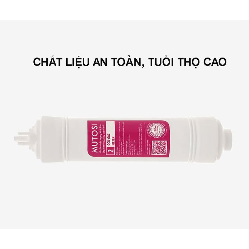Lõi lọc nước Mutosi OCB - GAC 10" Nối Nhanh 4 Ảnh lõi lọc nước Mutosi OCB - GAC 10" Nối Nhanh