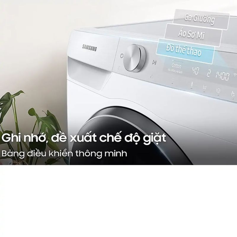 Máy Giặt Samsung Inverter 11 Kg WW11CGP44DSHSV cửa trước 6 Bảng điều khiển máy Giặt Samsung Inverter 11 Kg WW11CGP44DSHSV cửa trước