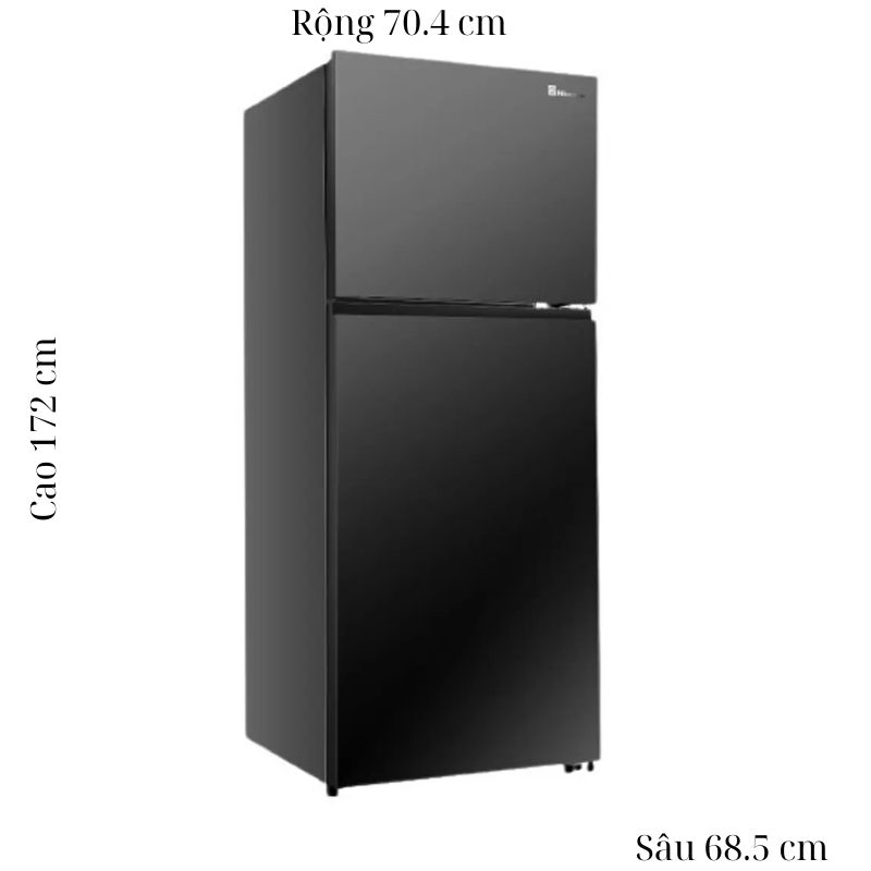 Tủ Lạnh 2 cánh Inverter 424 Lít Hisense RT549N4EBU 4 Kích thước tủ Lạnh 2 cánh Inverter 424 Lít Hisense RT549N4EBU