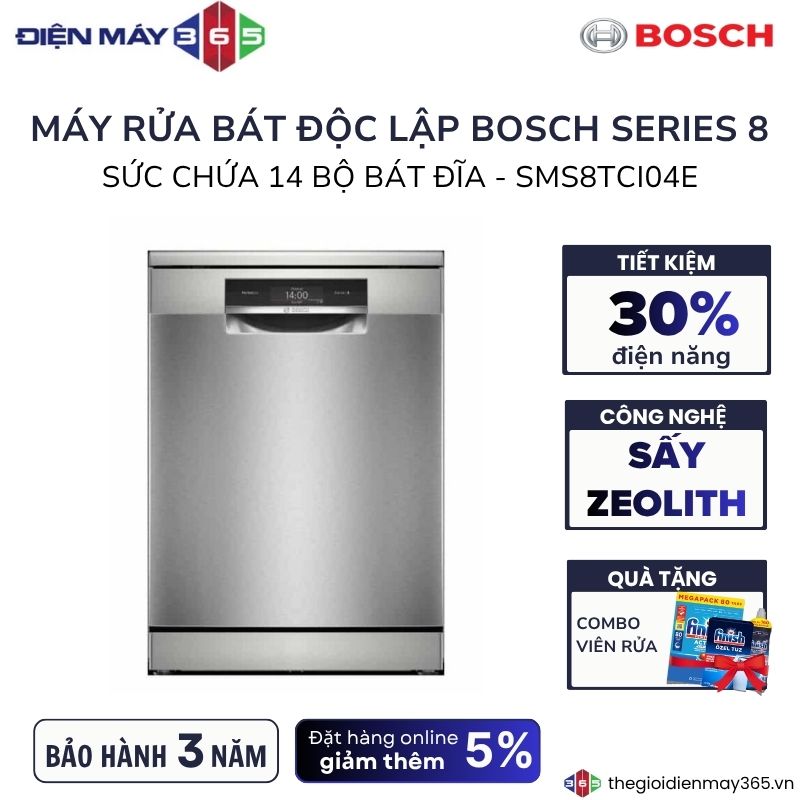 Máy rửa bát Bosch SMS8TCI04E 2 Máy rửa bát Bosch SMS8TCI04E
