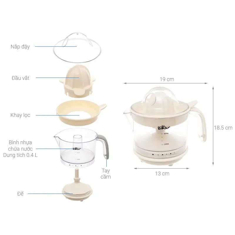 Máy vắt cam tự động Bear CZJ-A04B1 2 Ảnh máy vắt cam tự động Bear CZJ-A04B1