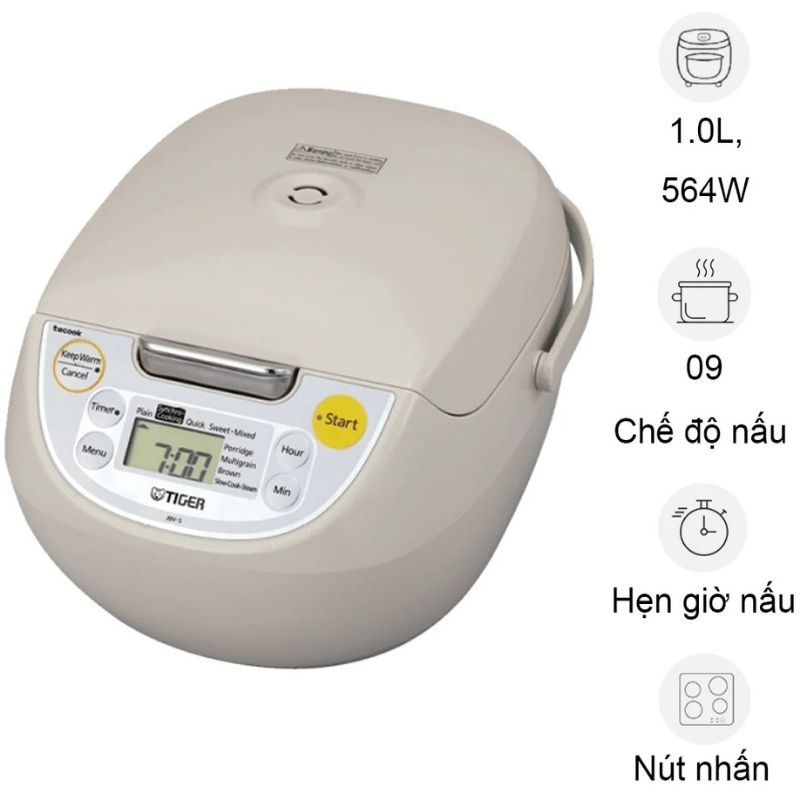 Nồi cơm điện tử Tiger JBV-S10W 3 Nồi cơm điện tử Tiger JBV-S10W