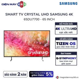 Smart Tivi 4K 65 inch Samsung UA65DU7700KXXV
