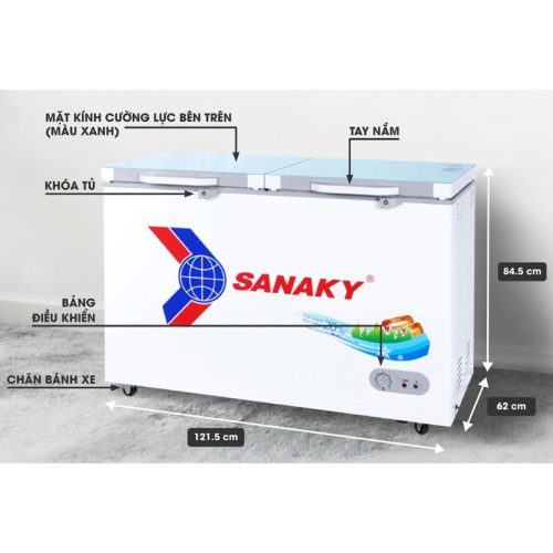 Tủ Đông SANAKY VH3699A2KD 9 Kích Thước Tủ Đông SANAKY VH3699A2KD