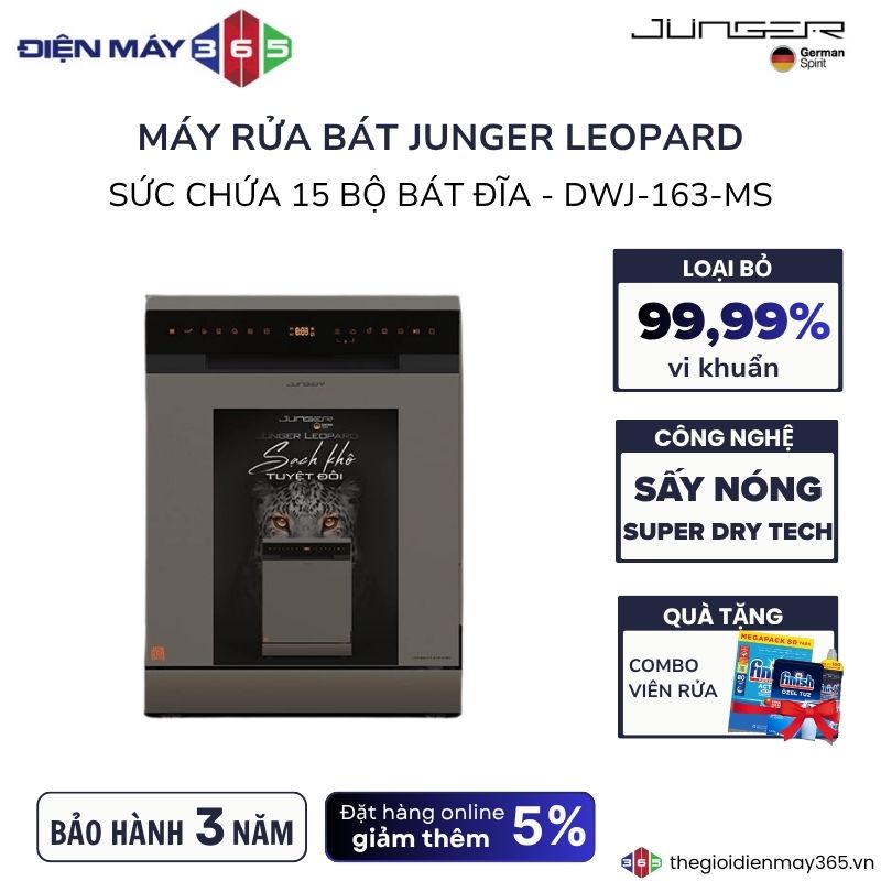 Máy rửa bát Junger LEOPARD-DWJ-163-MS 3 Máy rửa bát Junger LEOPARD-DWJ-163-MS