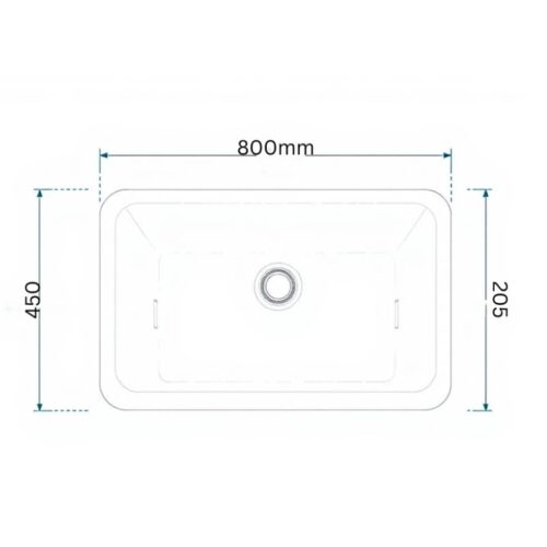 Chậu rửa bát Kluger KY8045SL Basic 17 Ảnh 2d Kluger KY8045SL Basic