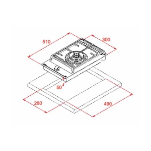 Bếp gas Teka Cocina GZC 31339 XBD BK 112570181 9 kich thuoc bep ga teka cocina gzc 31339 xbd bk 112570181
