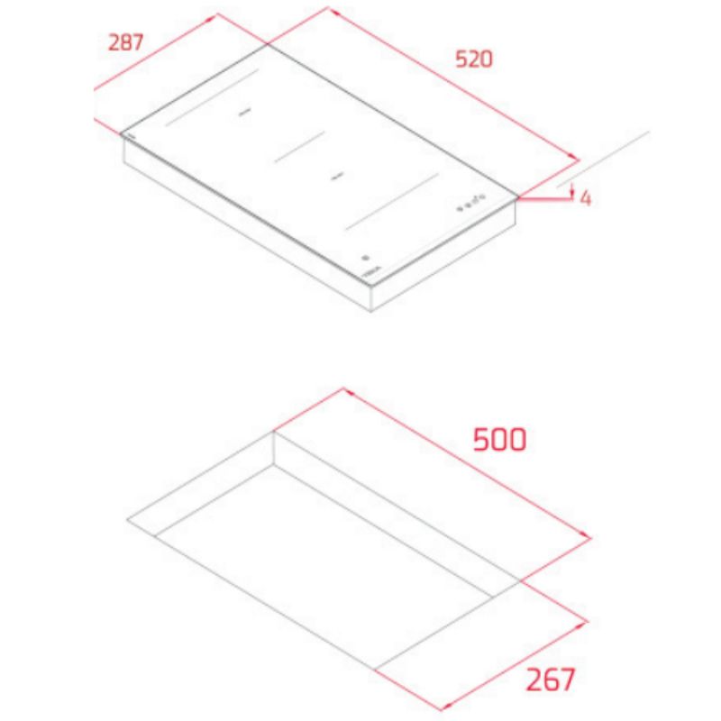 Bếp từ domino 2 vùng nấu Teka VI2.1 SSM BK 112650007 4 Bếp từ domino 2 vùng nấu Teka VI2.1 SSM BK 112650007 - Ảnh 2