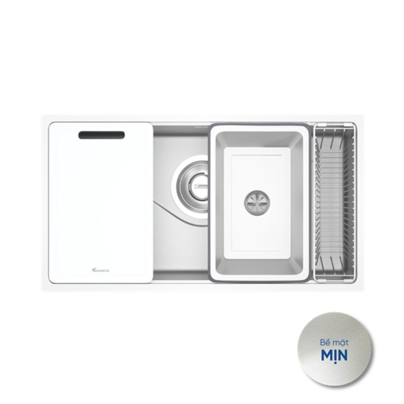 Chậu rửa bát Konox TARI 8748SM 2 Chậu rửa bát Konox TARI 8748SM