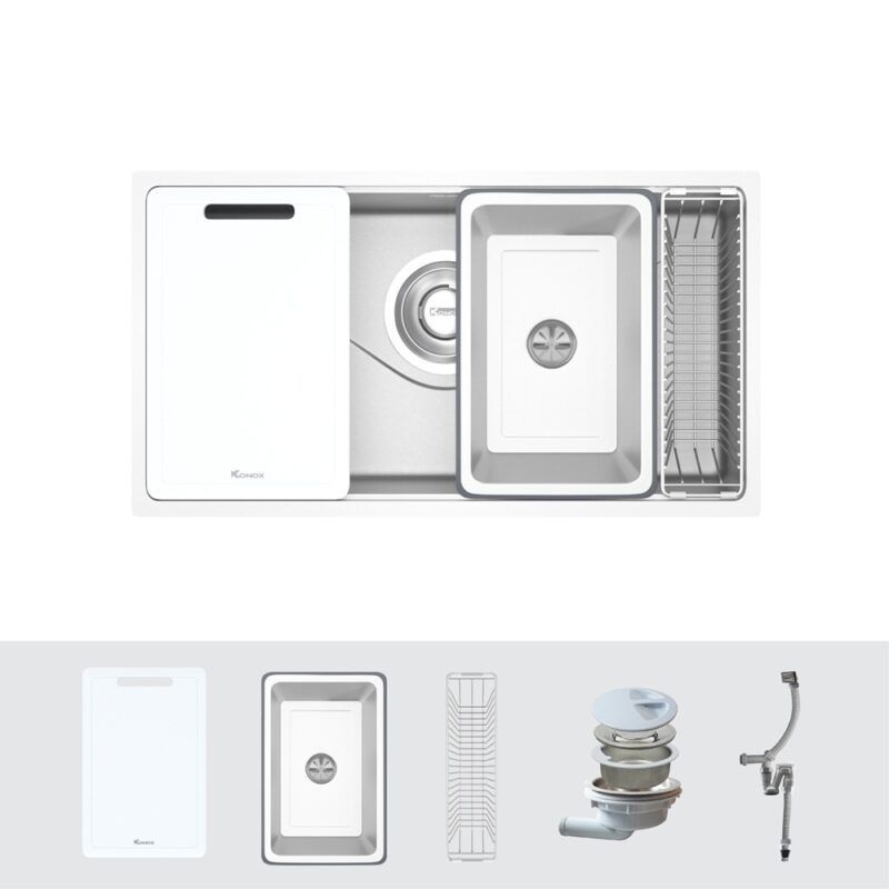 Chậu rửa bát Konox TARI 8748SM 3 Chậu rửa bát Konox TARI 8748SM - Ảnh 2
