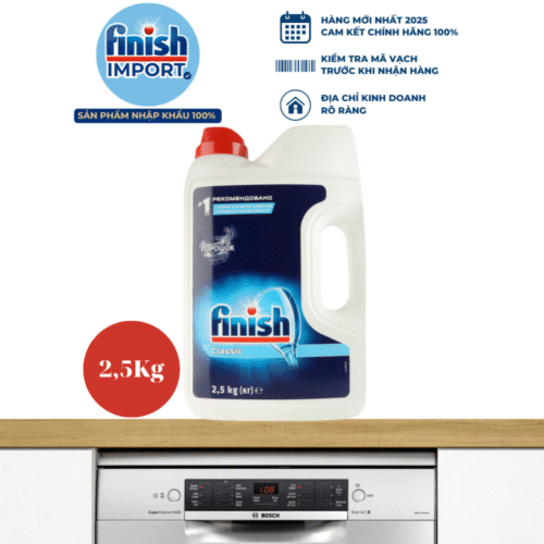 Bột Finish can 2,5kg 9 Ảnh bột rửa bát Finish 2,5kg