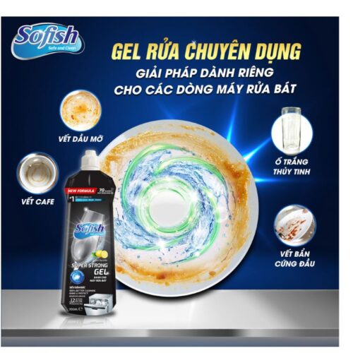 Gel rửa bát Sofish 700ml 7 Ảnh gel rửa bát Sofish 700ml