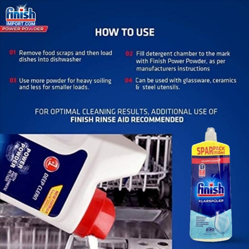 Bột Finish can 2,5kg 5 Bột rửa bát Finish 2,5kg