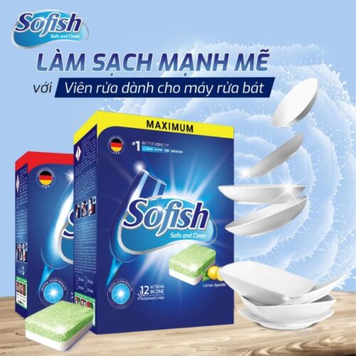 Viên rửa bát Sofish hộp 100 viên 9 Công dụng viên rửa bát sofish hộp 100 viên