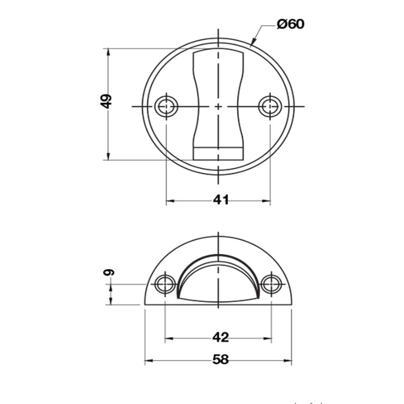 Chặn cửa nam châm Hafele 938.30.033 6 Chặn cửa nam châm Hafele 938.30.033 - Ảnh 4