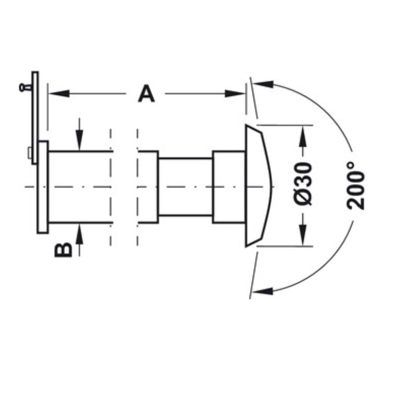 Mắt thần Hafele 959.03.052 5 Mắt thần Hafele 959.03.052 - Ảnh 3