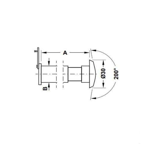 Mắt thần Hafele 959.00.150 5 kich thuoc mat than mau den hafele 959.00.150
