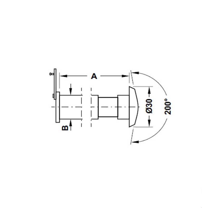 Mắt thần Hafele 959.00.150 4 Mắt thần Hafele 959.00.150 - Ảnh 2