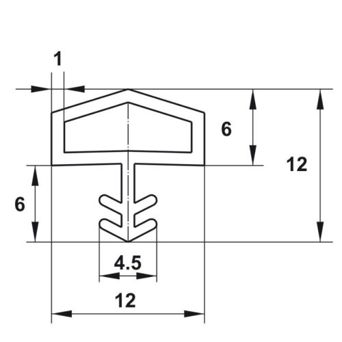 Đệm cửa Hafele 950.51.201 9 size dem cua hafele 950 51 201