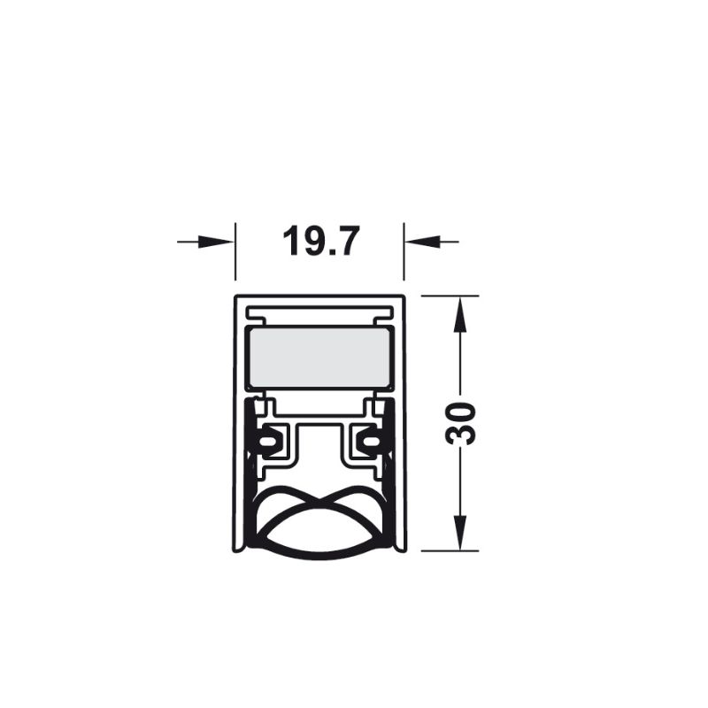 Thanh chắn bụi Hafele 950.05.913 6 Thanh chắn bụi Hafele 950.05.913 - Ảnh 4