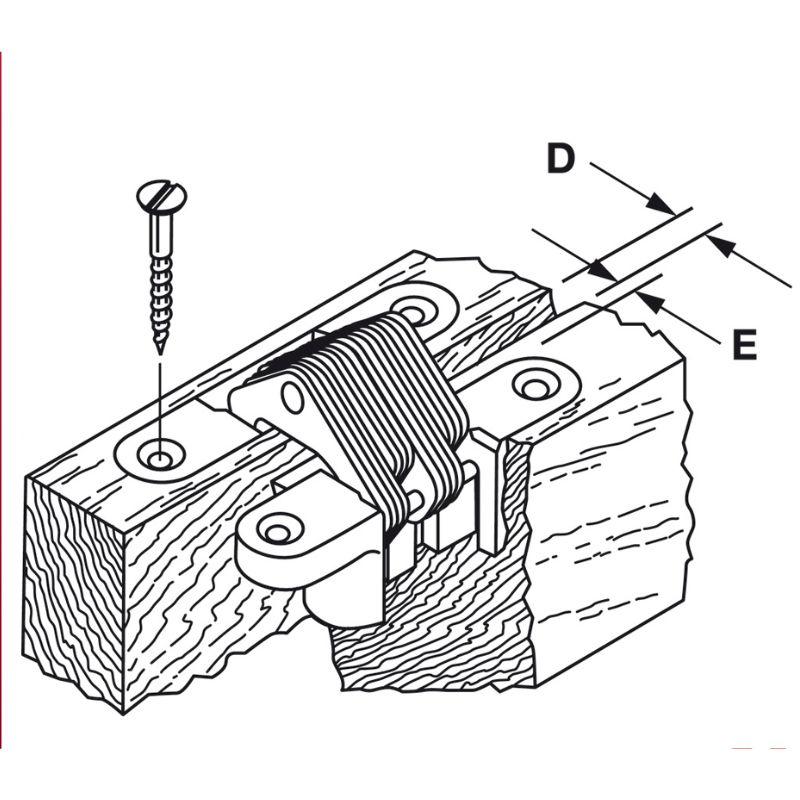 Bản Lề Âm Cho Cửa Gỗ Dày Hafele 341.07.545 4 Kích thước Bản Lề Âm Cho Cửa Gỗ Dày Hafele 341.07.545